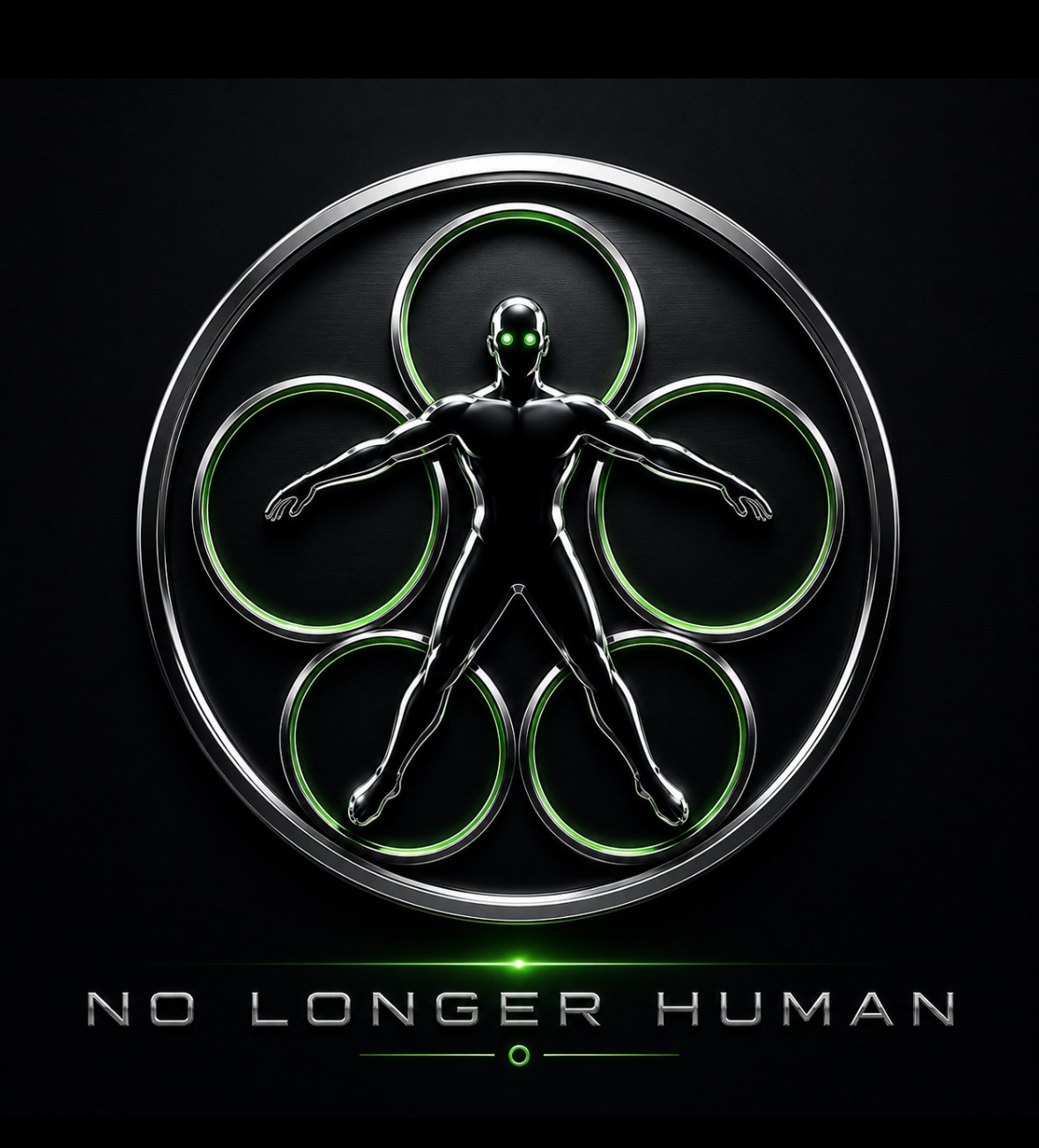 Recovered photograph of the NO LONGER HUMAN emblem, Launch 001